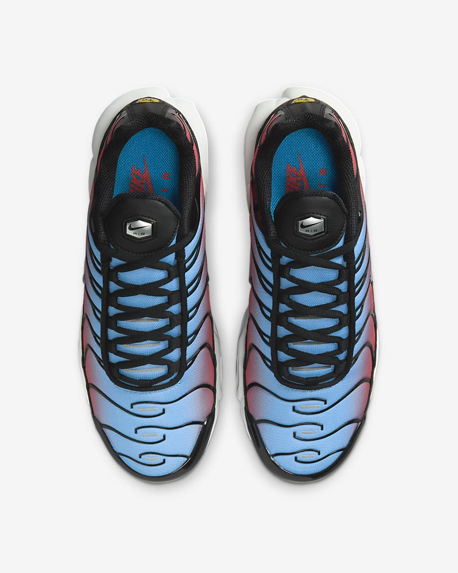 Nike air max plus men's black/university blue hotsell